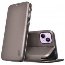Funda COOL Flip Cover para iPhone 14 Elegance Plata
