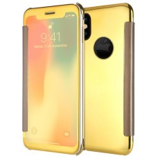 Funda COOL Flip Cover para iPhone X / iPhone XS Clear View Dorado