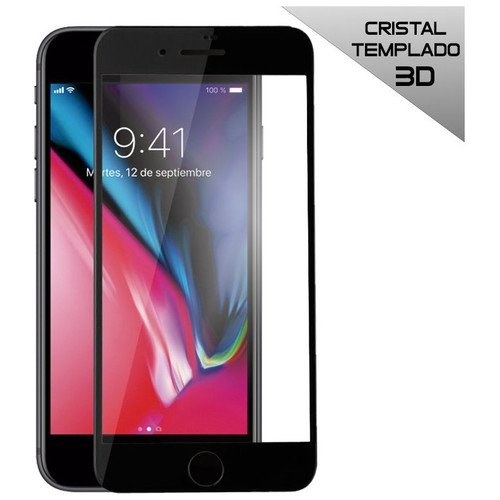 Protector Pantalla Cristal Templado COOL para iPhone 7 / iPhone 8 (FULL 3D Negro)