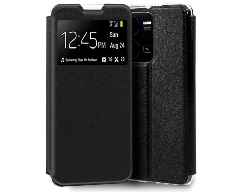 Funda COOL Flip Cover para Vivo Y22s / Y35 Liso Negro