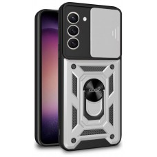 Carcasa COOL para Samsung S916 Galaxy S23 Plus Hard Ring Plata