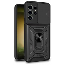 Carcasa COOL para Samsung S918 Galaxy S23 Ultra Hard Ring Negro