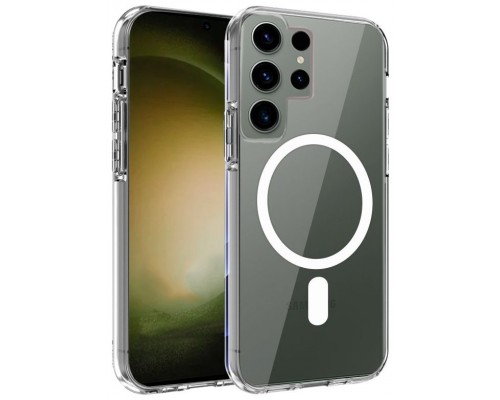Carcasa COOL para Samsung S918 Galaxy S23 Ultra Magnética Transparente