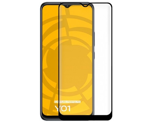 Protector Pantalla Cristal Templado COOL para Vivo Y01 (FULL 3D Negro)