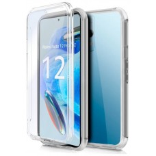 Funda COOL Silicona 3D para Xiaomi Redmi Note 12 Pro 5G (Transparente Frontal + Trasera)