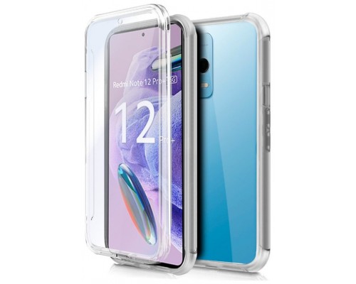 Funda COOL Silicona 3D para Xiaomi Redmi Note 12 Pro Plus 5G (Transparente Frontal + Trasera)