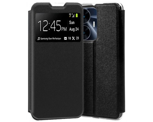 Funda COOL Flip Cover para Realme C55 Liso Negro