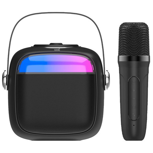 Altavoz Bluetooth Universal Música 6W COOL Mini Karaoke + 1 Micrófono Negro-CS5 Altavoz Bluetooth Universal Música 6W COOL Mini Karaoke + 1 Micrófono Negro