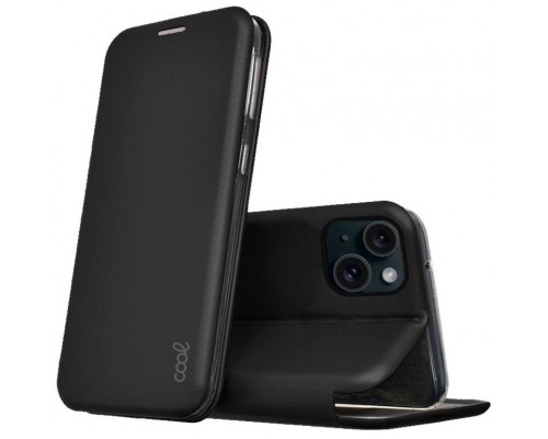 Funda COOL Flip Cover para iPhone 15 Elegance Negro