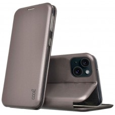 Funda COOL Flip Cover para iPhone 15 Elegance Plata