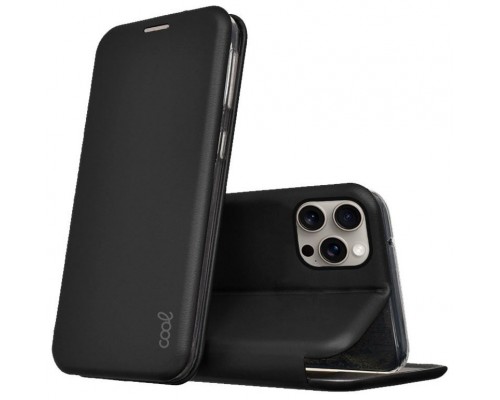 Funda COOL Flip Cover para iPhone 15 Pro Max Elegance Negro