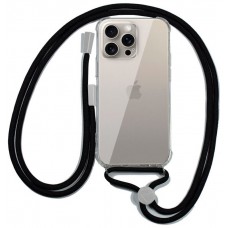 Carcasa COOL para iPhone 15 Pro Max Cordón Negro
