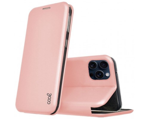 Funda COOL Flip Cover para iPhone 15 Pro Elegance Rose Gold