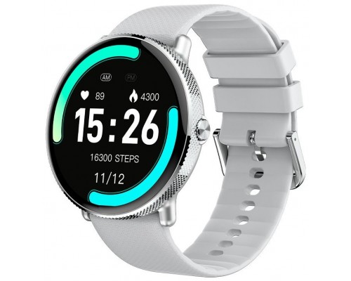 Smartwatch COOL Pantalla AMOLED Forever Silicona Gris (Llamadas, Salud, Deporte)