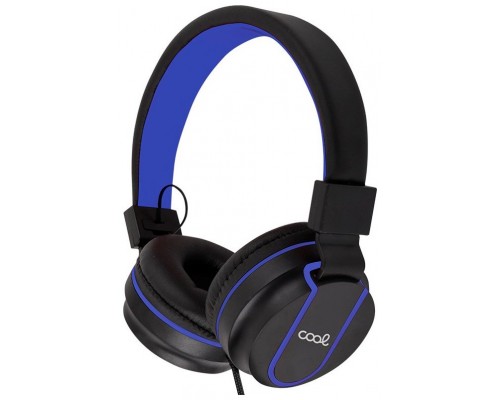 Auriculares Cascos Jack 3,5 mm COOL Toronto Con Micro Negro-Azul