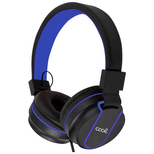 Auriculares Cascos Jack 3,5 mm COOL Toronto Negro-Azul