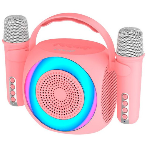 Altavoz Bluetooth Universal Música 6W COOL Mini Karaoke Party + 2 Micrófonos Rosa-CS6 Altavoz Bluetooth Universal Música 6W COOL Mini Karaoke Party + 2 Micrófonos Rosa