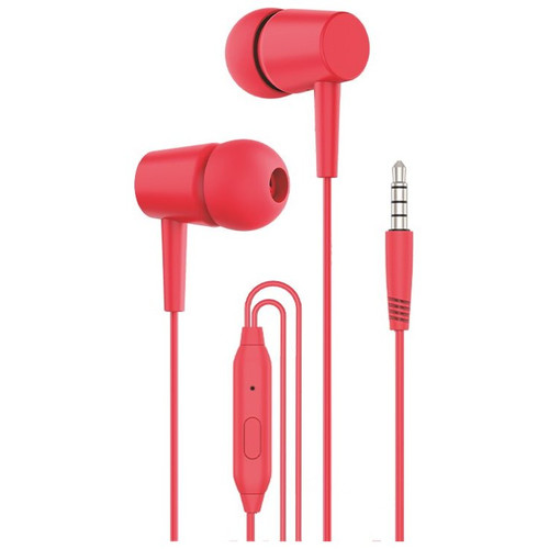 Auriculares 3,5 mm COOL Bear Stereo Con Micro Rojo-CS2 Auriculares 3,5 mm COOL Bear Stereo Con Micro Rojo