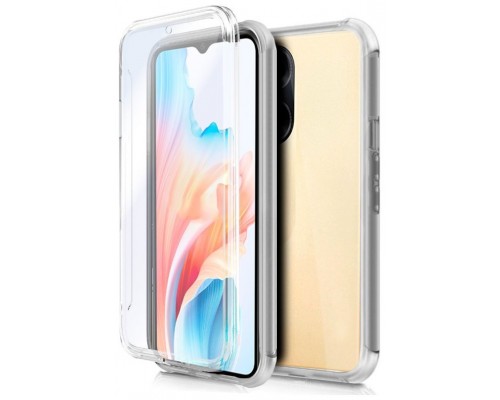 Funda COOL Silicona 3D para Oppo A18 / A38 (Transparente Frontal + Trasera)