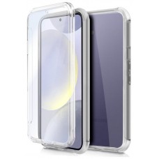 Funda COOL Silicona 3D para Samsung S921 Galaxy S24 (Transparente Frontal + Trasera)
