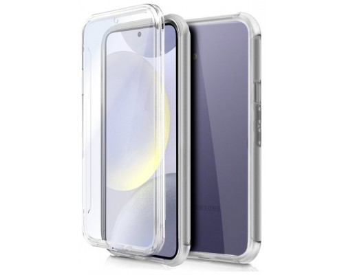 Funda COOL Silicona 3D para Samsung S921 Galaxy S24 (Transparente Frontal + Trasera)