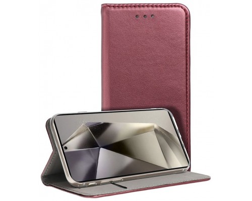 Funda COOL Flip Cover para Samsung S928 Galaxy S24 Ultra Liso Burgundy