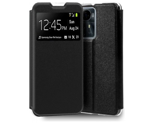 Funda COOL Flip Cover para ZTE Blade A72s Liso Negro
