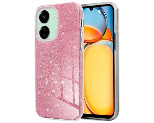 Carcasa COOL para Xiaomi Redmi 13C / Poco C65 Glitter Rosa