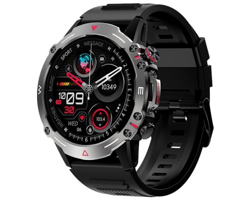 Smartwatch Pantalla Amoled COOL Adventure Silicona Negro (Llamadas, Salud...)