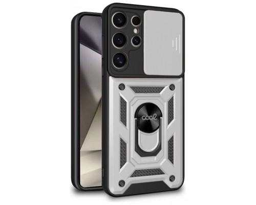 Carcasa COOL para Samsung S928 Galaxy S24 Ultra Hard Ring Plata