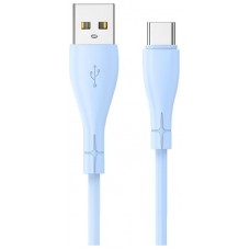 Cable USB COOL Silicona Universal Tipo C (1 metro) Celeste