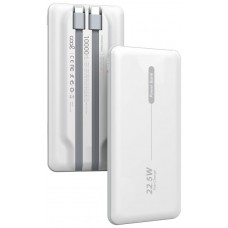 Batería Externa Universal Power Bank 10.000 mAh PD 22.5W (2 cables) Blanco