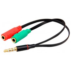 Adaptador Doble Entrada a Jack 3.5mm Auxiliar COOL Universal