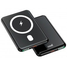 Bateria Externa Universal MAGNÉTICA Power Bank Qi 5000 mAh COOL Negro
