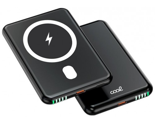 Bateria Externa Universal MAGNÉTICA Power Bank Qi 5000 mAh COOL Negro