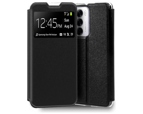 Funda COOL Flip Cover para Oppo Reno 12 5G Liso Negro