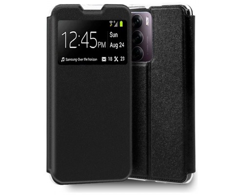 Funda COOL Flip Cover para Oppo Reno 12 Pro 5G Liso Negro