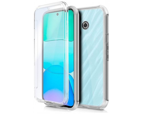 Funda COOL Silicona 3D para Xiaomi Redmi 13 (Transparente Frontal + Trasera)