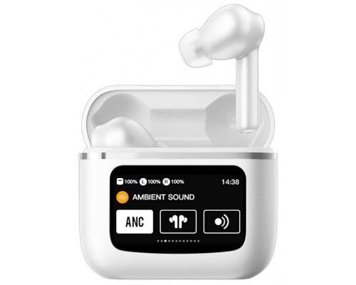 Auriculares Stereo Bluetooth Earbuds Lcd COOL Touch Blanco