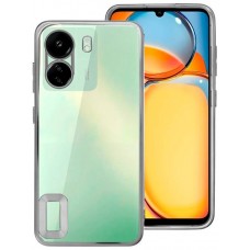 Carcasa COOL para Xiaomi Redmi 13C / 13C 5G / Poco C65 Borde Metalizado (Plata)