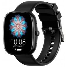 Smartwatch COOL Border Silicona Negro (Llamadas, Salud, Deporte)