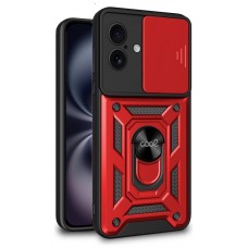 Carcasa COOL para iPhone 16 Hard Ring Rojo