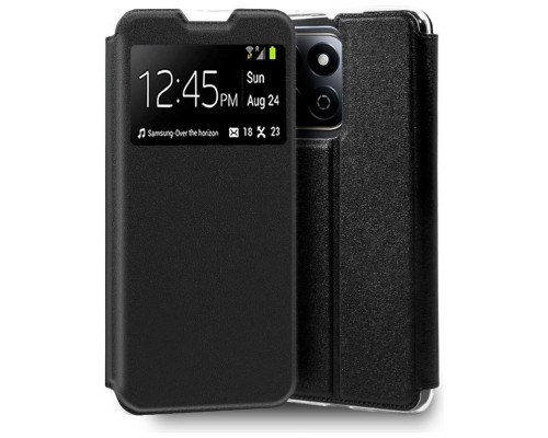 Funda COOL Flip Cover para Honor 200 Smart 5G Liso Negro