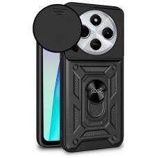 Carcasa COOL para Xiaomi Redmi 14C / Poco C75 Hard Ring Negro