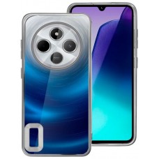 Carcasa COOL para Xiaomi Redmi 14C / Poco C75 Borde Metalizado (Plata)