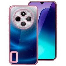 Carcasa COOL para Xiaomi Redmi 14C / Poco C75 Borde Metalizado (Rosa)