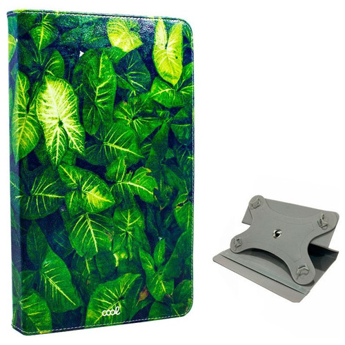 Funda COOL Ebook / Tablet Universal 9.7 - 11 pulg Polipiel Hojas (Panor&aacute;mica)