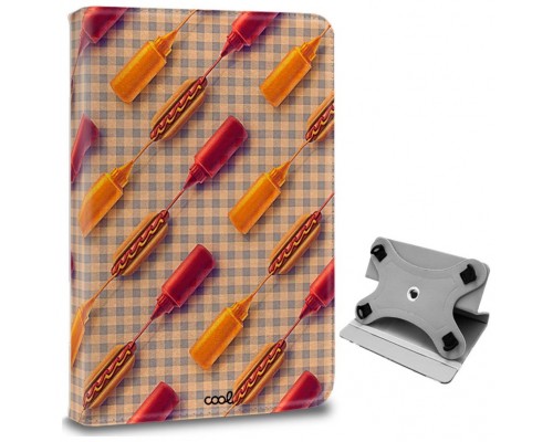 Funda COOL Ebook Tablet Universal 9.7 - 11 Pulgadas Dibujos Hot Dogs (Cuadrada)