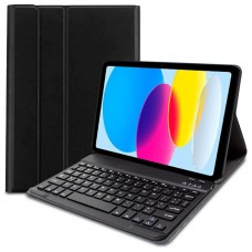 Funda COOL para iPad (2022 / 2024) 10.9 Pulg (10 Gen.) Teclado Bluetooth Polipiel Negro