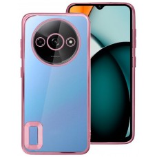 Carcasa COOL para Xiaomi Redmi A3 Borde Metalizado (Rosa)